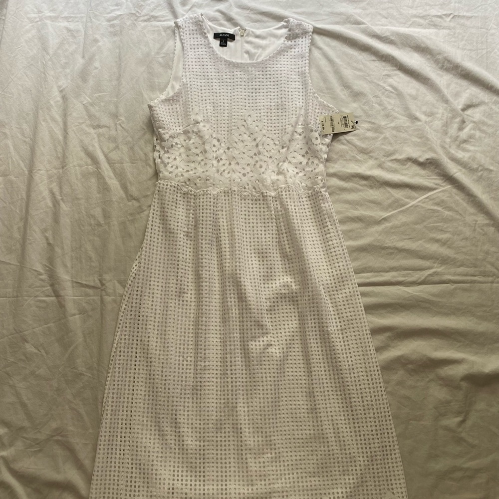 White Alfani dress